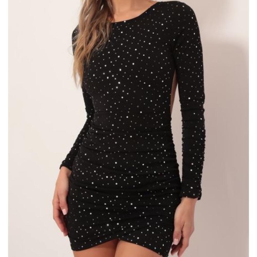 Josie Twinkling Open Back Dress